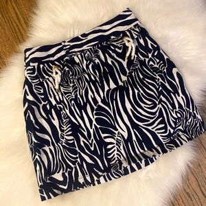 Lilly Pulitzer Zebra Skirt Size 0